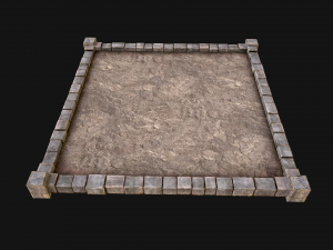 Castle Medieval Prison Roof Set 3Dモデル