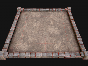 Castle Medieval Prison Roof Set 3Dモデル