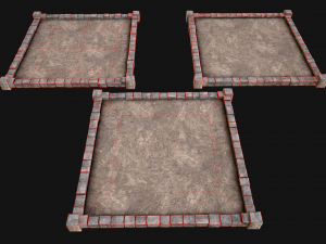 Castle Medieval Prison Roof Set 3Dモデル