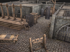 Medieval Prison Constructor Torture Room 3D Модель