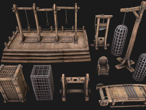 Medieval Prison Constructor Torture Room 3D Модель