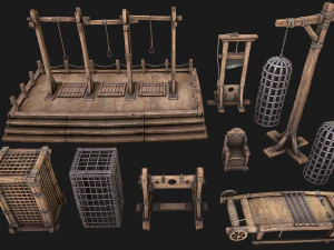 Medieval Prison Constructor Torture Room 3D Model
