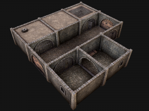 Medieval Prison Constructor Torture Room 3D Модель