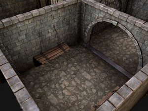 Medieval Prison Constructor Torture Room 3D Модель