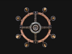 Medieval Prison Lighting Set Model 3D