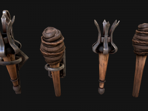 Medieval Prison Lighting Set Model 3D