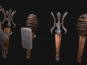 Medieval Prison Lighting Set Model 3D