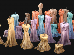 Medieval Prison Lighting Set Model 3D