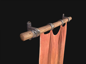 Medieval Flag Model 3D