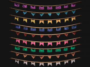 Medieval Flag for the Fair Modelo 3D