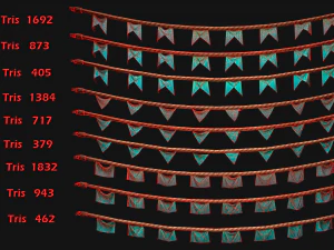 Bandeira Medieval para a Feira Modelo 3D