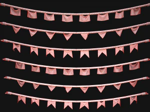 Bandeira Medieval para a Feira Modelo 3D