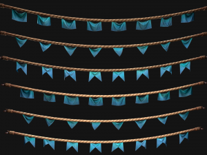 Medieval Flag for the Fair Model 3D