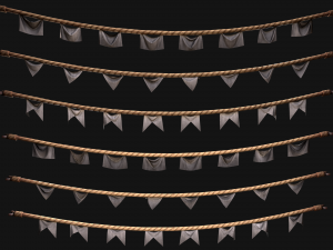 Medieval Flag for the Fair Model 3D
