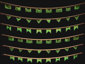 Medieval Flag for the Fair Model 3D