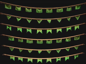 Bandeira Medieval para a Feira Modelo 3D