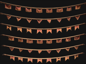 Medieval Flag for the Fair Model 3D