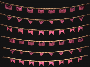 Medieval Flag for the Fair Model 3D