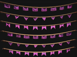 Bandeira Medieval para a Feira Modelo 3D