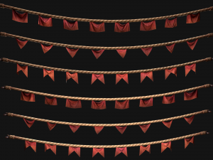 Medieval Flag for the Fair Model 3D
