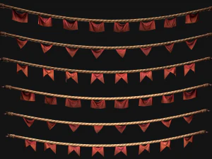 Bandeira Medieval para a Feira Modelo 3D