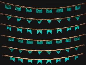 Bandeira Medieval para a Feira Modelo 3D