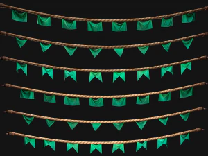 Bandeira Medieval para a Feira Modelo 3D