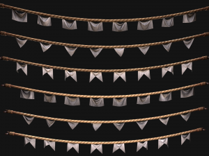 Medieval Flag for the Fair Model 3D