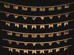 Medieval Flag for the Fair Model 3D