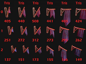 Medieval Flags Pack 3D Model