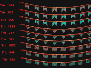 Medieval Flags Pack Modelo 3D