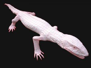 Varan Lizard Reptile Monster 3D Model