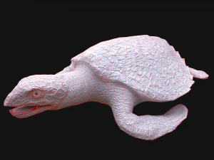 Turtle and Crocodile 3D Model