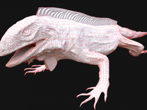 Iguana Reptile Animated 3D Модель