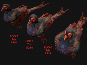 Bird Set Swan Heron Ducks Pheasant Modelo 3D