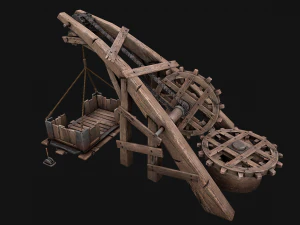 Medieval Lift Elevator 3D Model