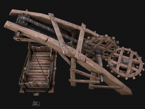 Medieval Lift Elevator 3D Model