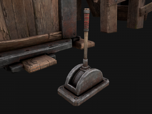 Medieval Lift Elevator 3D Model