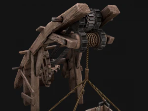 Medieval Lift Elevator 3D Model
