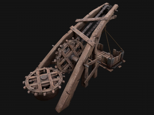 Medieval Lift Elevator 3D Model