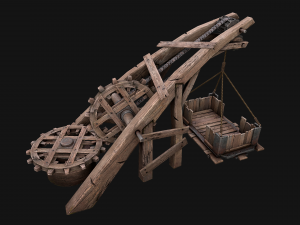 Medieval Lift Elevator 3D Model