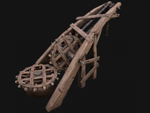 Medieval Crane 3D Model