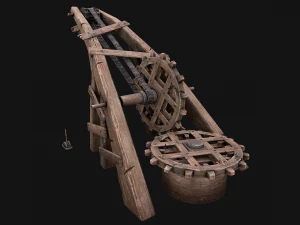 Medieval Crane 3D Model