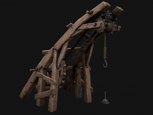 Medieval Crane 3Dモデル