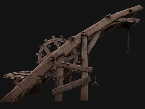 Medieval Crane 3Dモデル