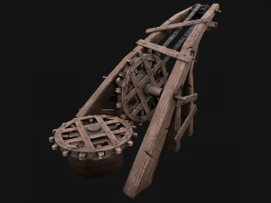 Medieval Crane 3D Model