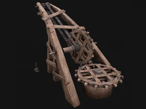 Medieval Crane 3D Model