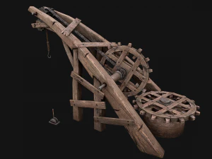 Medieval Crane 3D Model