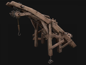 Medieval Crane 3Dモデル