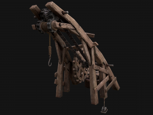 Medieval Crane 3Dモデル